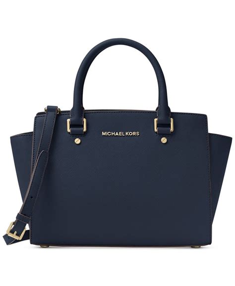 michael kors selma medium macys|selma saffiano leather medium satchel.